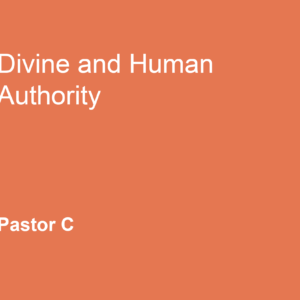 Divine and Human Authority