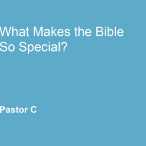 What Makes The Bible So Special?