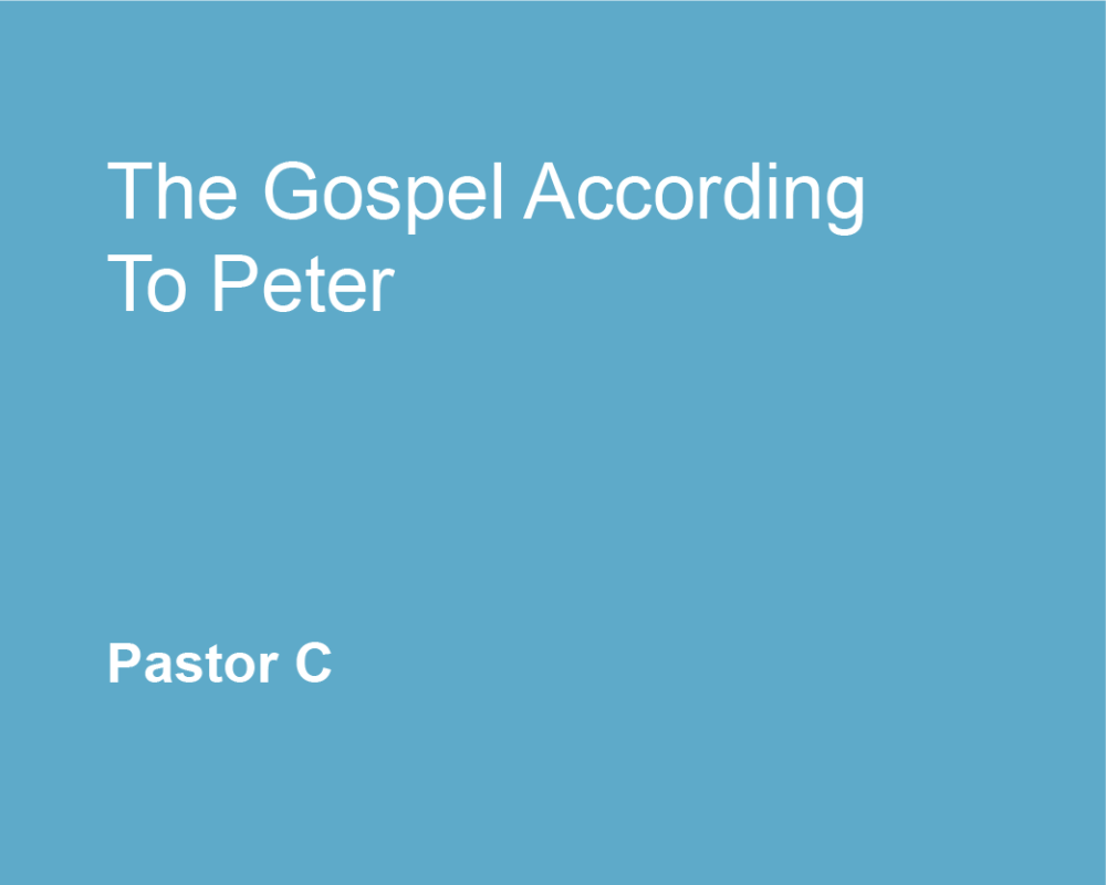 The Gospel According to Peter