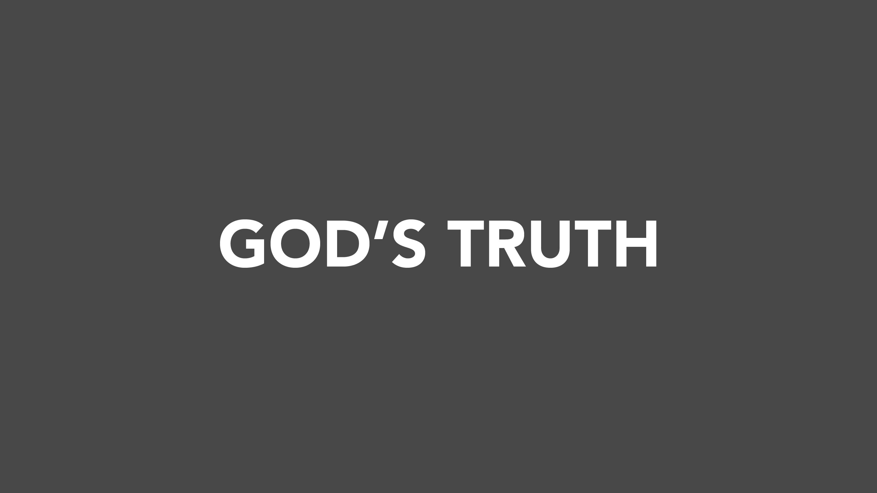 God's Truth2