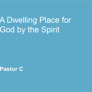 A Dwelling Place for God by the Spirit