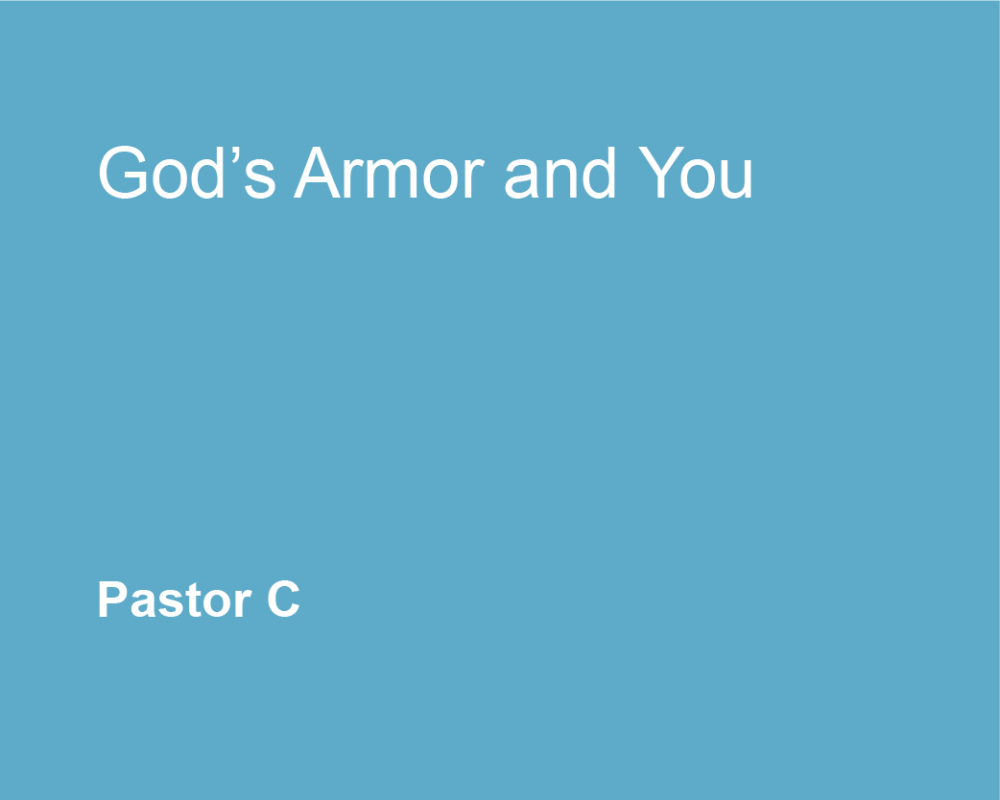 God’s Armor and You