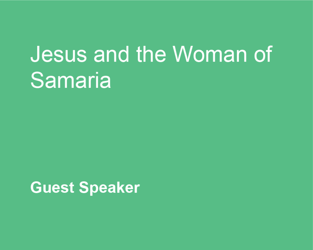 Jesus and the woman of Samaria