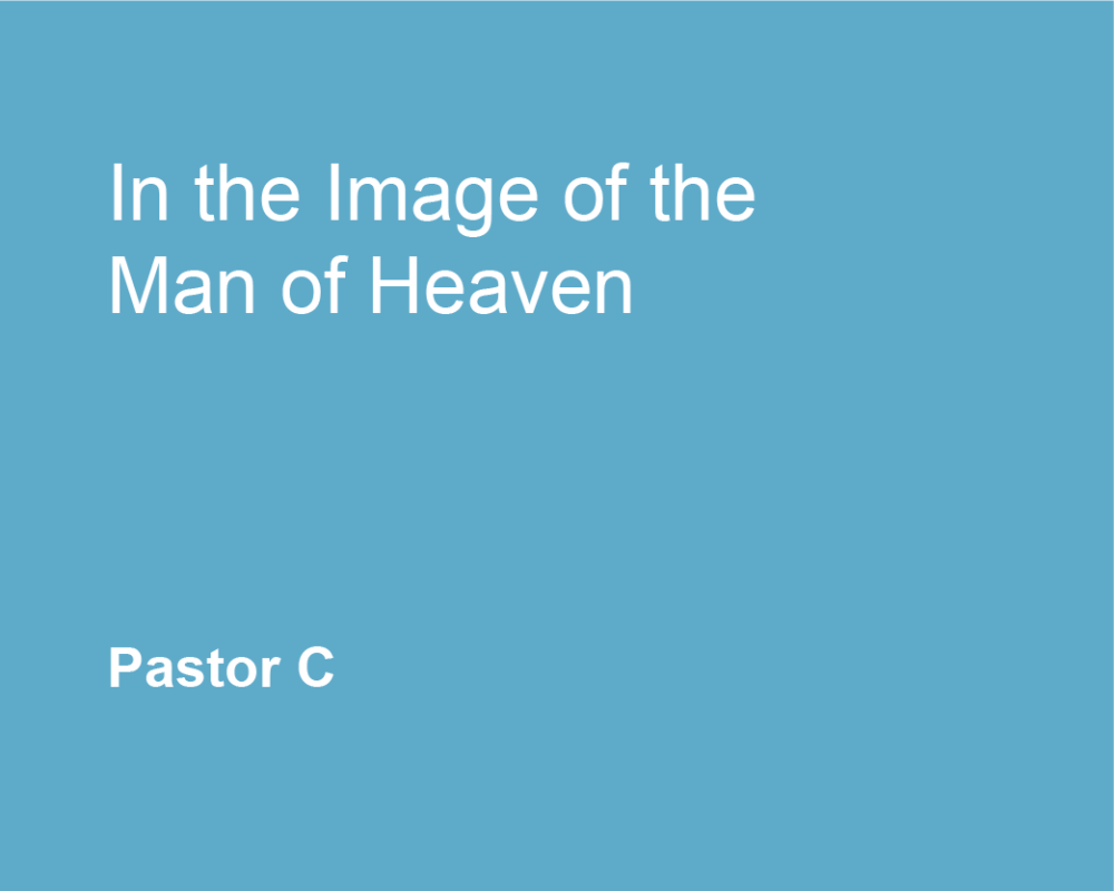 In The Image of the man of Heaven